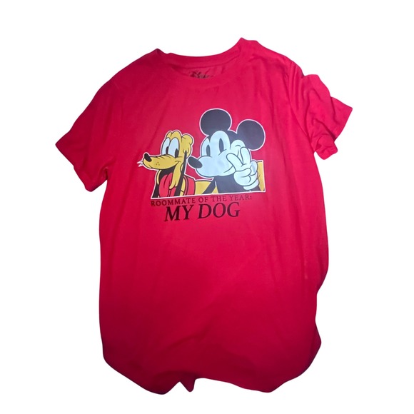 Disney Tops - Disney Mickey Mouse Pluto My Dog Roommate of the Year T-Shirt